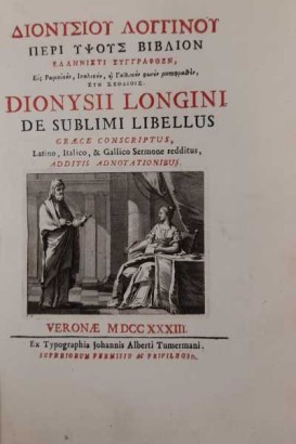 Dionysii Longini De Sublimi Libellus