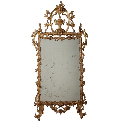 Miroir Éclectique Ancien Italie Dernier Quart du XIXe Siècle