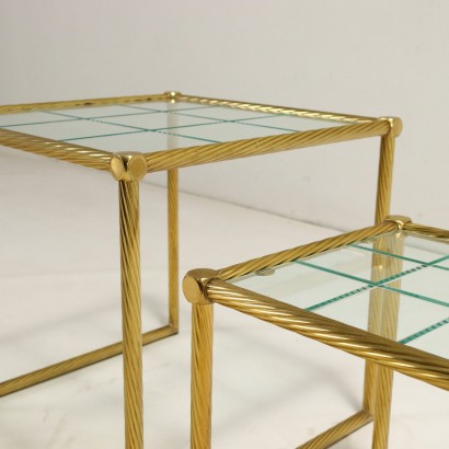 Pair of coffee tables, 80s coffee tables