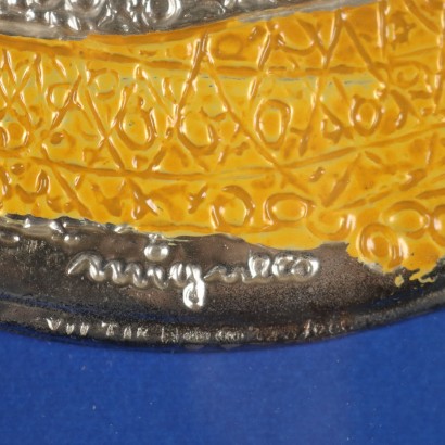 Flachrelief auf Silber von Giuseppe Mign, Sardinenfischen, Giuseppe Migneco, Giuseppe Migneco, Giuseppe Migneco, Giuseppe Migneco, Giuseppe Migneco, Giuseppe Migneco