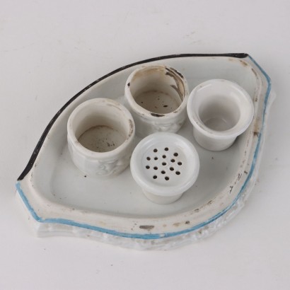 Inkwell in Old Paris Porcelain