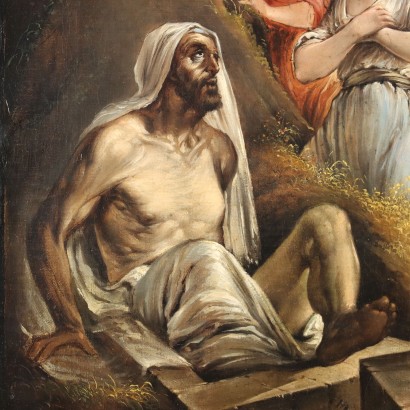 Dipinto con La Resurrezione di Lazzaro