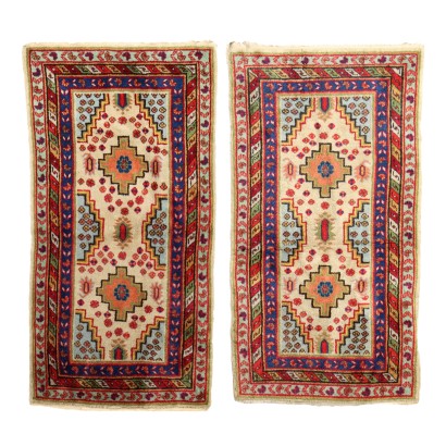 Paar Samarkand-Mandschurei-Teppiche