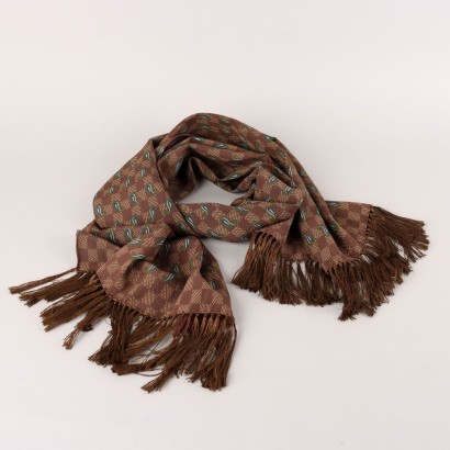 Second Hand Scarf by G. Armani Pure Silk Burgundy Colour