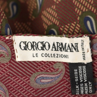 Giorgio Armani Squared Silk Scarf