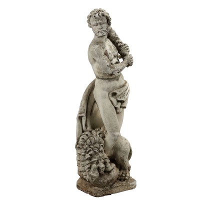 Gartenstatue mit Herkulesdarstellung