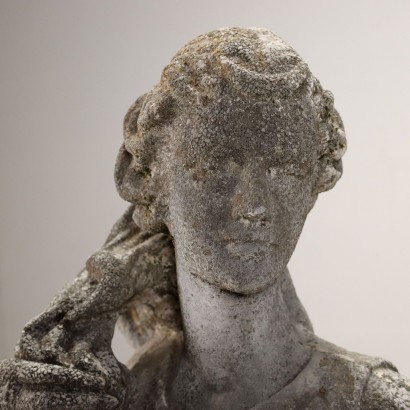 GARTENSTATUE, Gartenstatue mit Darstellung von Diana ca