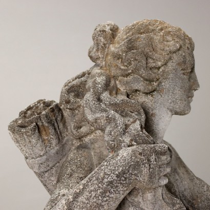 GARTENSTATUE, Gartenstatue mit Darstellung von Diana ca