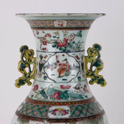 Porcelain baluster vase