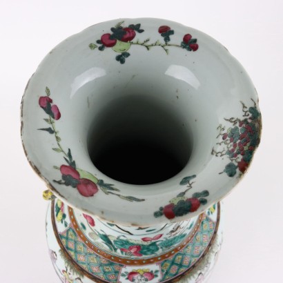 Porcelain baluster vase
