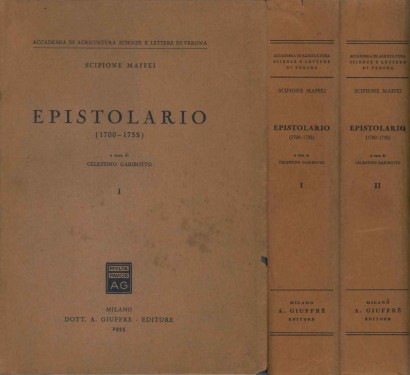 Epistolario 1700-1755 (2 Volumi)