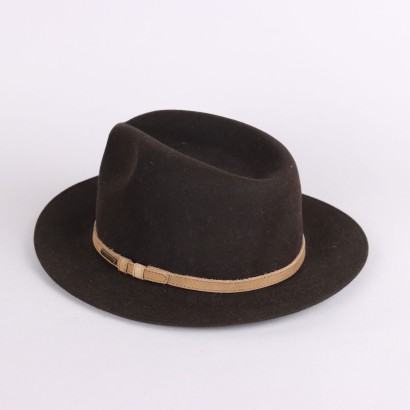 Second Hand Stetson Hat Black Felt Size M USA