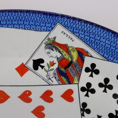 Creil et Montere Playing Card Plate