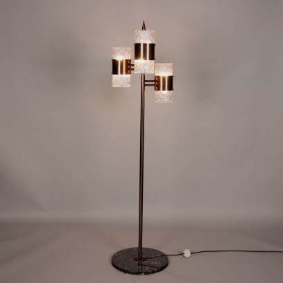 Lampe Vintage en Métal et Aluminium Italie des Années 1960