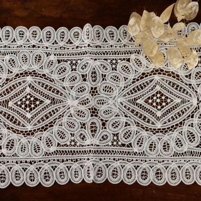 Antiker Deckchen aus Baumwolle Renaissance Stich Italien des XX Jhs