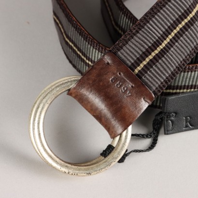 Orciani Leather and Canvas Belt