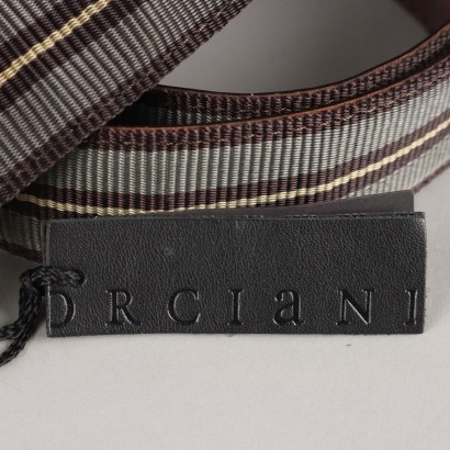 Orciani Leather and Canvas Belt