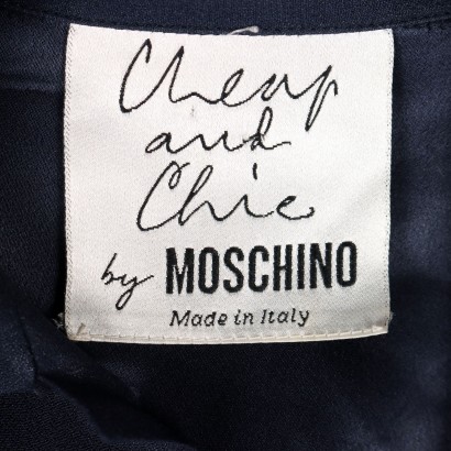 Camisa azul barata y elegante de Moschino