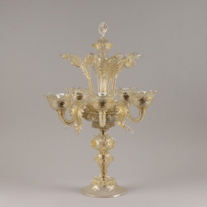 Antike Girandole Lampe aus Muranoglas Italien des XX Jhs