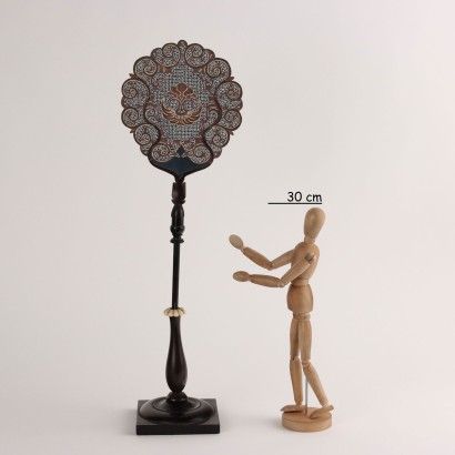 Fan with Wooden Support