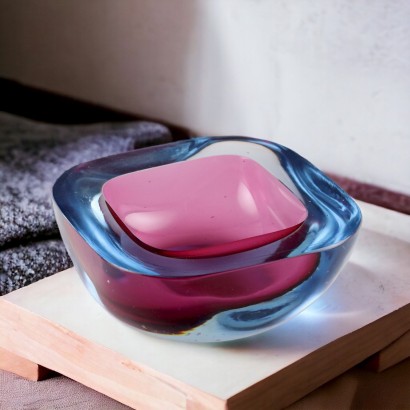 Sommerso Glass Bowl