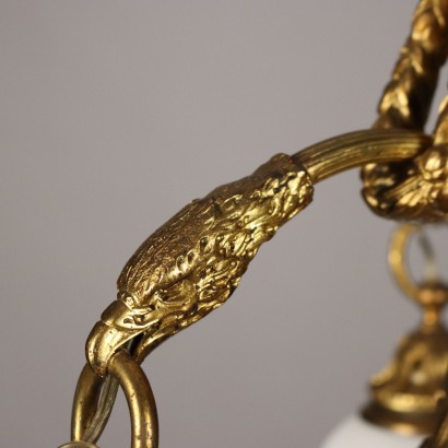 Kronleuchter aus vergoldeter Bronze