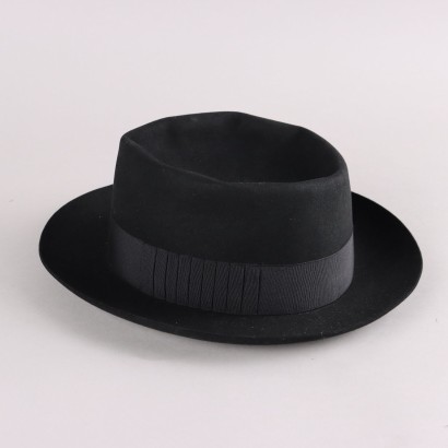Chapeau noir vintage Barbisio