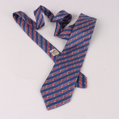 Cravate Vintage Hermès 950 IA Soie Colorée France