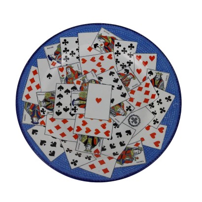 Creil et Montere Playing Card Plate