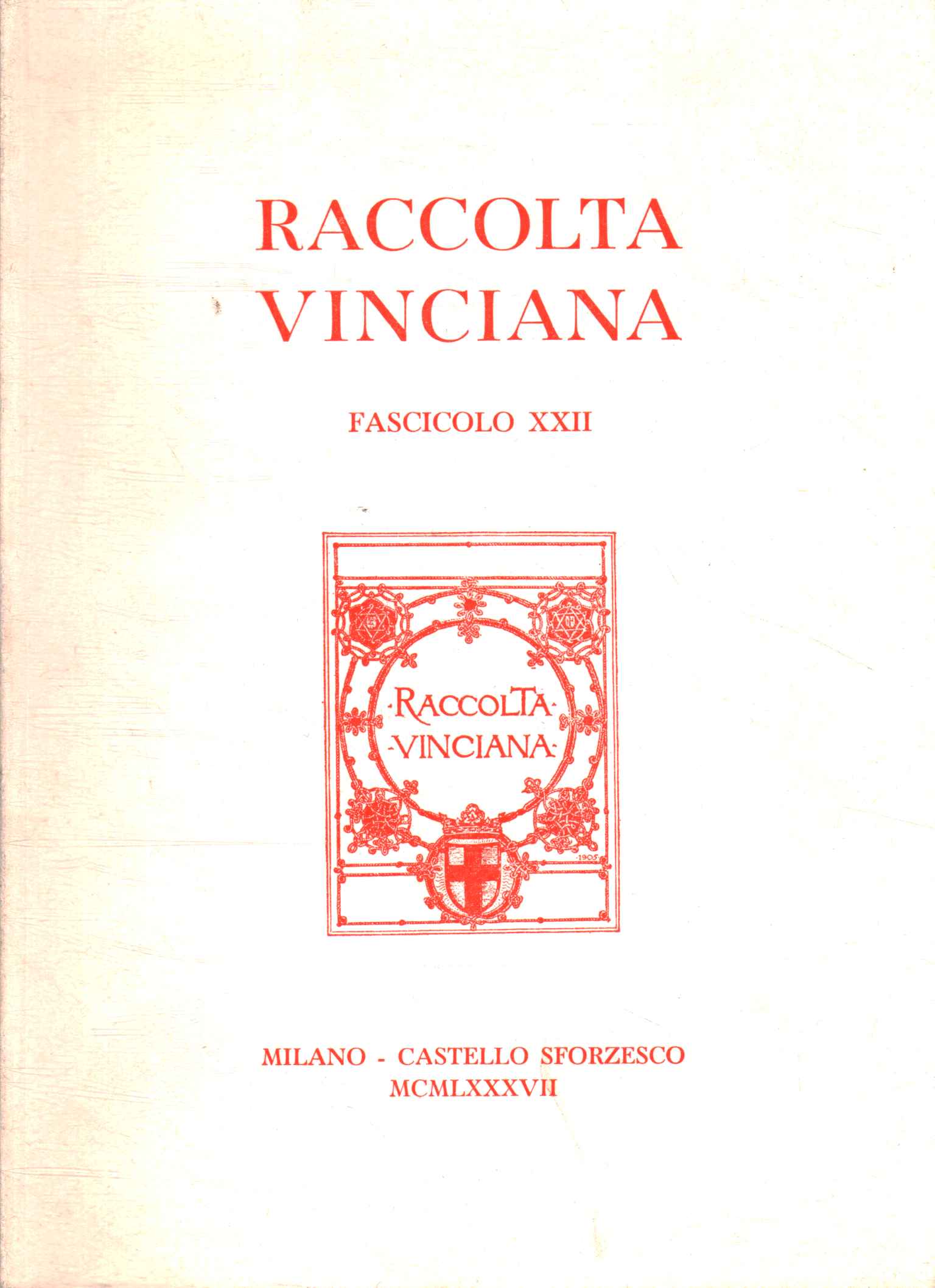 Vinciana Collection Ausgabe XXII, Vinciana Collection Ausgabe XXII, Vinciana Collection Ausgabe XXII, Vinciana Collection Ausgabe XXII
