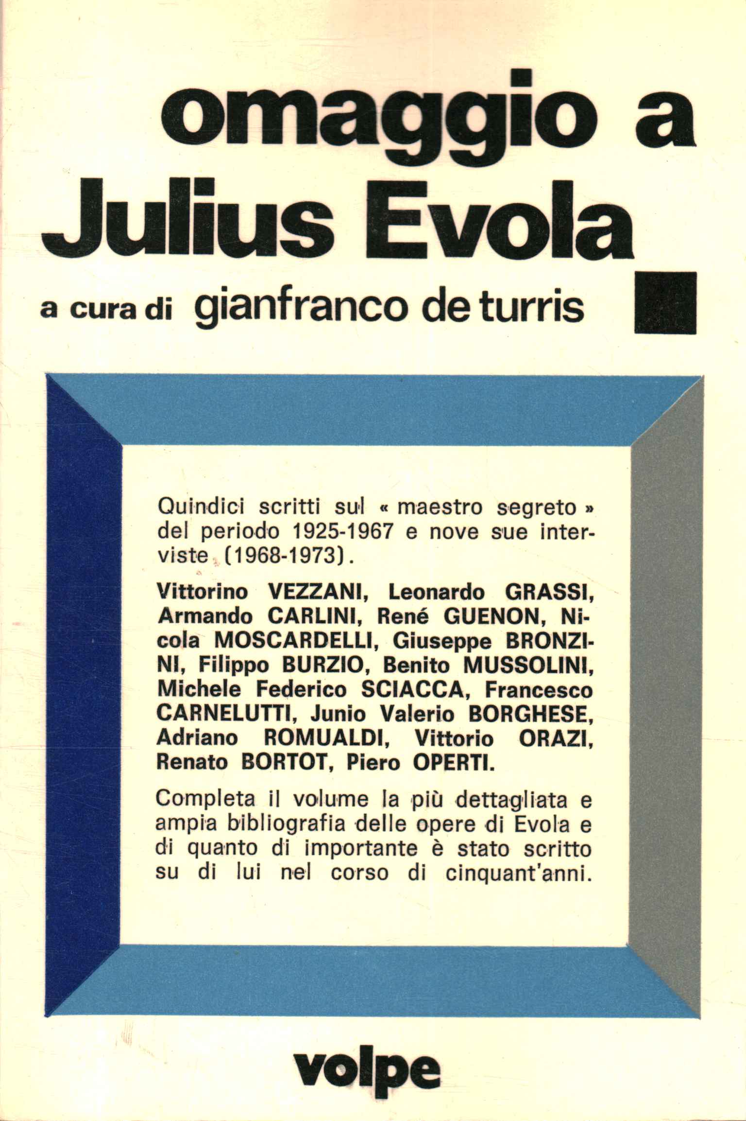 Homenaje a Julio Evola