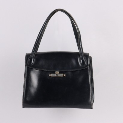 Schwarze Vintage-Tasche von Hermès
