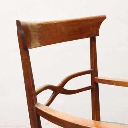 Gruppe von 6 Stühlen und 2 Sesseln, Stühle aus den 1950er Jahren