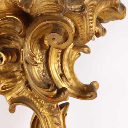 Regal aus vergoldeter Bronze