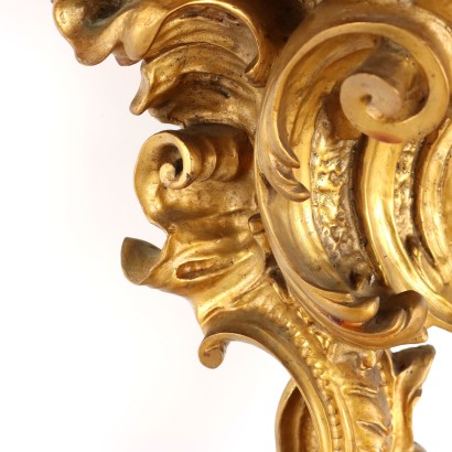 Regal aus vergoldeter Bronze