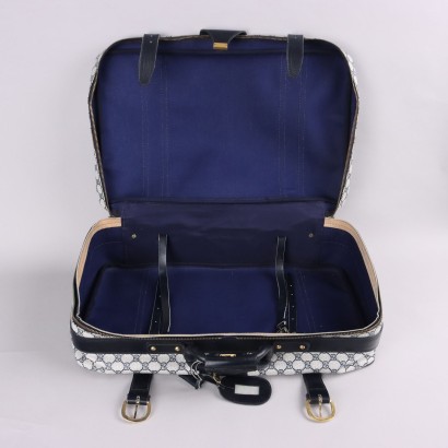 Gucci Vintage Monogram Blue Suitcase
