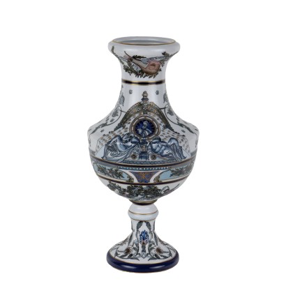Antique Vase Neo-Renaissance Style Porcelain Paris Royal XX Century