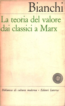 La teoria del valore dai classici a Marx