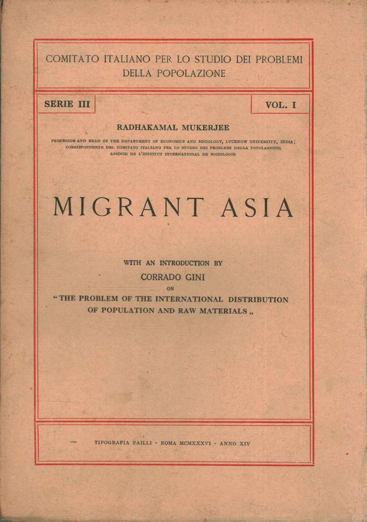 L'Asie migrante (Volume 1)