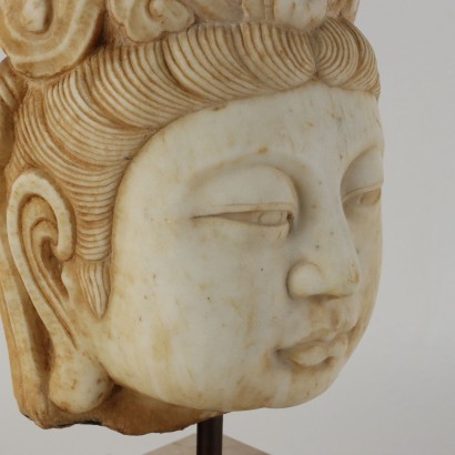 Guanyin-Kopf aus Marmor