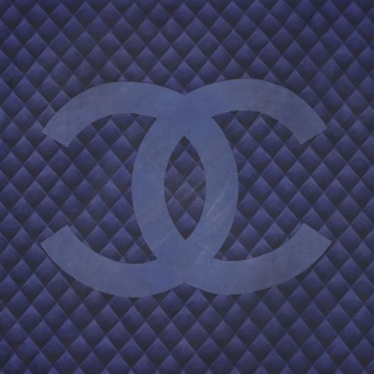 Chanel Vintage Blue Scarf