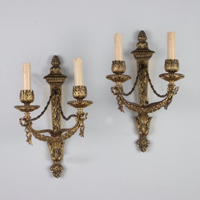 Pair of Neoclassical Style Appliques
