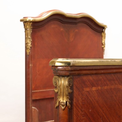 Pair of Baroque Style Bedside Tables, Pair of Baroque Style Beds