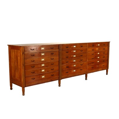 Antique Chest of Drawers Cherrywood 6 Drawers XX Century