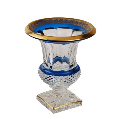 Antiker Saint Louis Vase Kristall Frankreich des XX Jhs