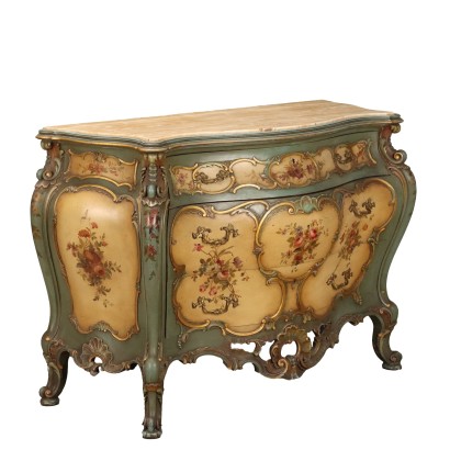 Lacquered dresser in Venetian Baroque style