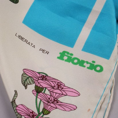 Écharpe florale vintage Fiorio