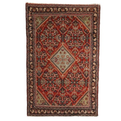 Tapis Mahal Ancien en Laine Coton Noeud Gros Iran 200 x 130 cm