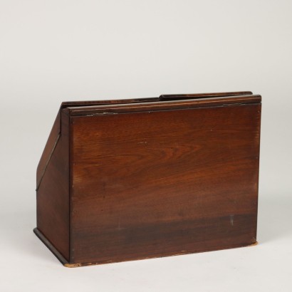 Walnut Wood Table File Cabinet