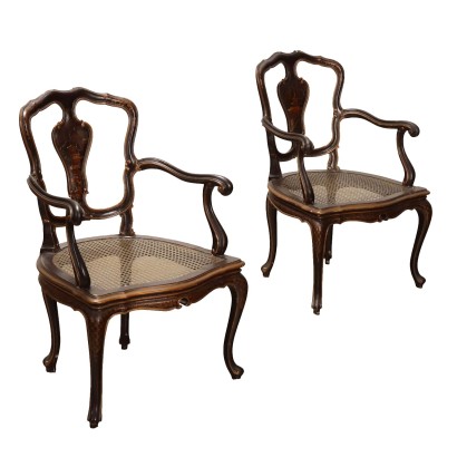 Pair of Chinoiserie Armchairs